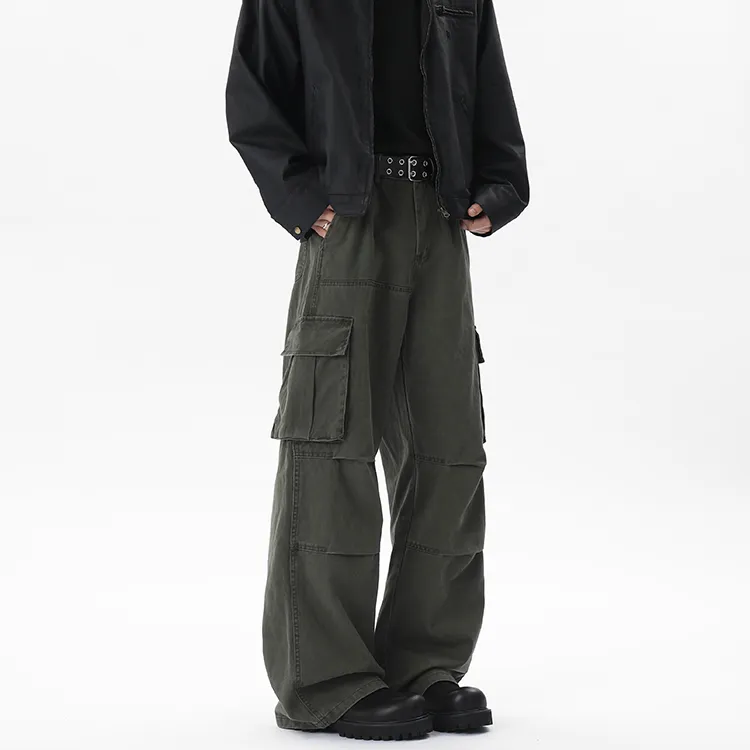 WOLF CODE Cargo Pants Unisex Army Green-1