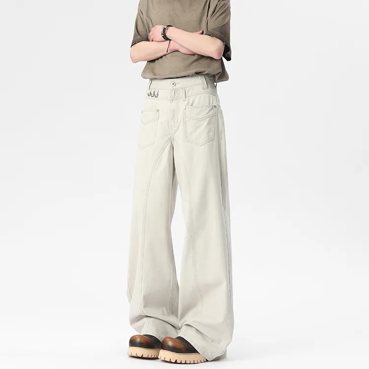 WOLF CODE Cargo Pants Unisex Apricot-4