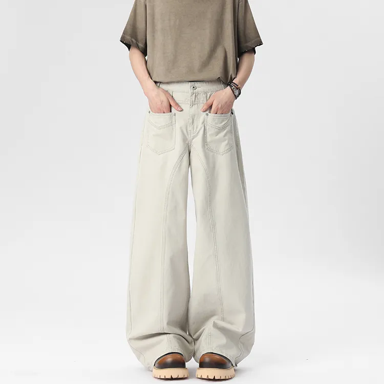 WOLF CODE Cargo Pants Unisex Apricot-3