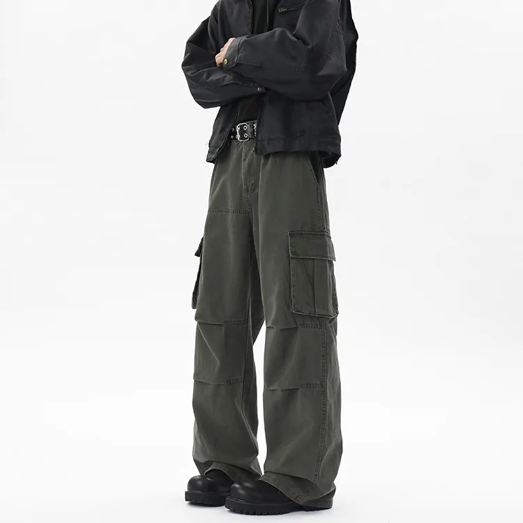 WOLF CODE Cargo Pants Unisex Army Green-0