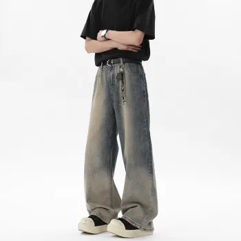 WOLF CODE Jeans Unisex Gradient Vintage Blue
