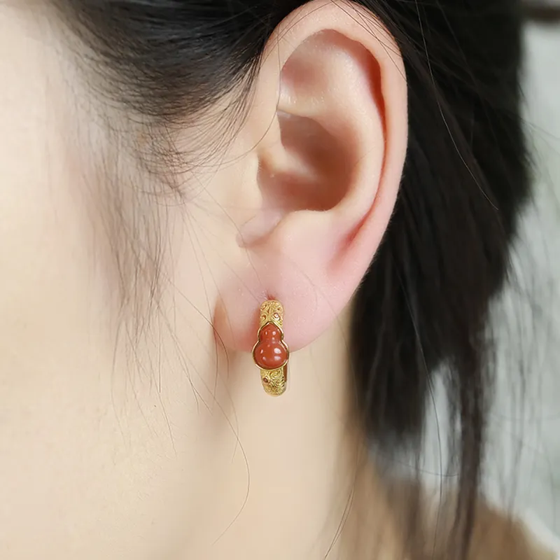 Heng Tai Jewelry Agate Earrings Women's-4