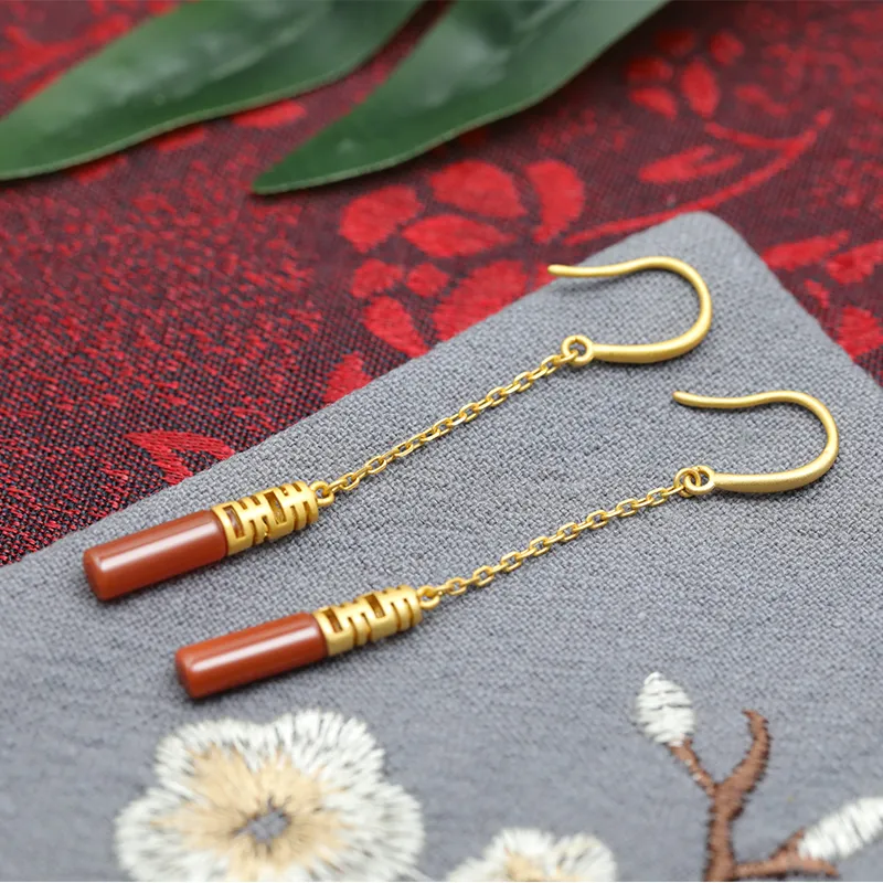 Heng Tai Jewelry Agate Earrings Women's-3