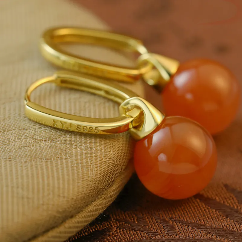 Heng Tai Jewelry Agate Earrings Women's-3