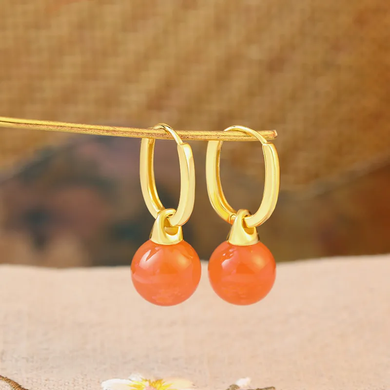 Heng Tai Jewelry Agate Earrings Women's-1