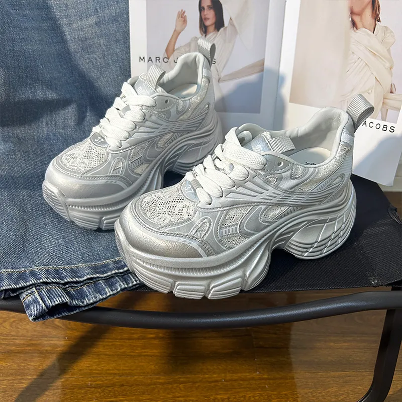 POOQ Low Top Chunky Sneakers Women's-6