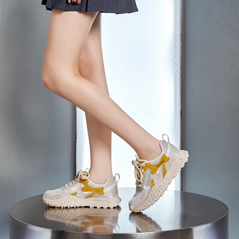 POOQ Low Top Chunky Sneakers Women's-3