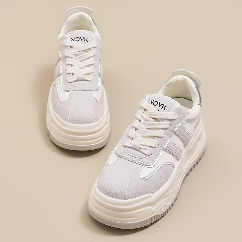 POOQ Slip Resistant Waterproof Abrasion Resistant Low Top Skateboard Shoes Women's-4