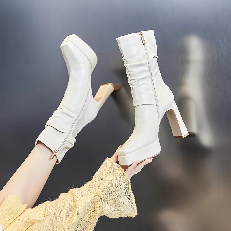 POOQ Ankle Boots 10.5CM Women's-4