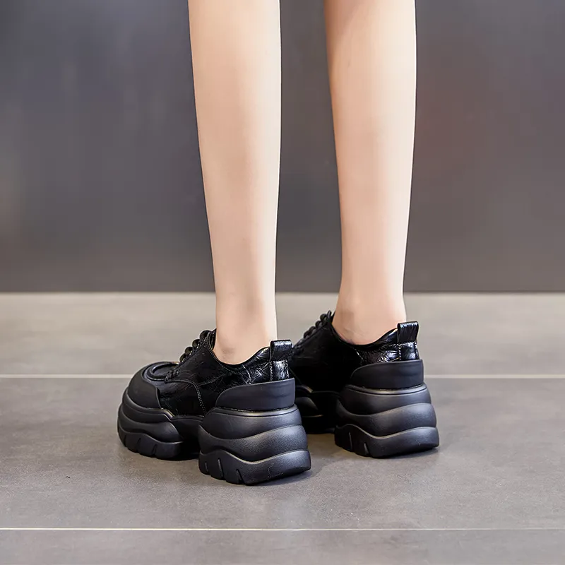 POOQ High Heels 7CM Women's Black-5