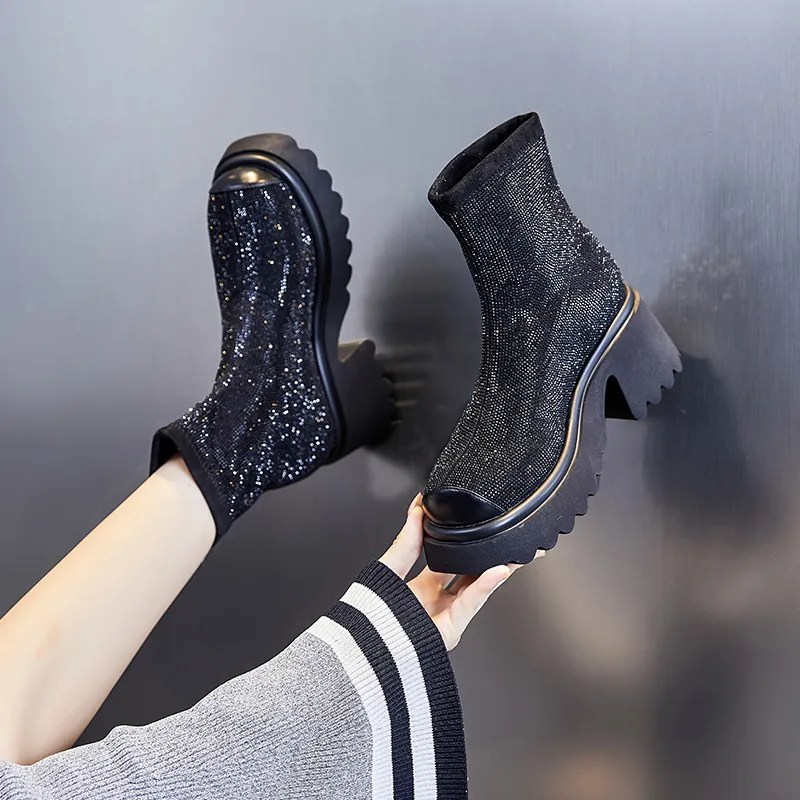 POOQ Ankle Boots Women's-7