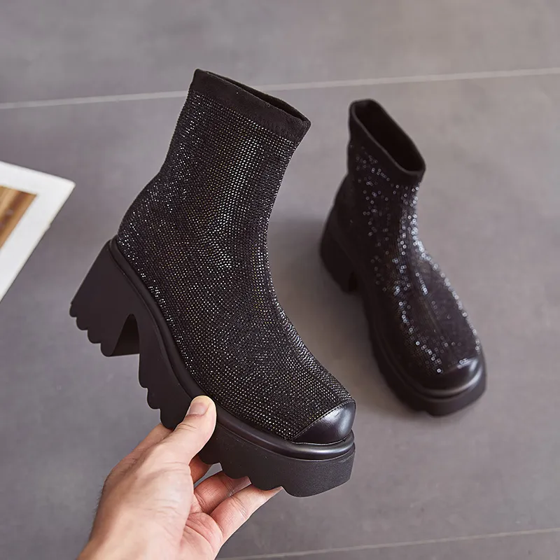 POOQ Ankle Boots Women's-9