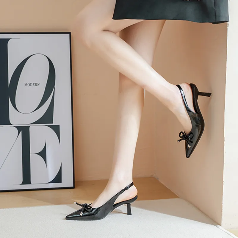 POOQ Slim Heel High Heels 6CM Women's-1