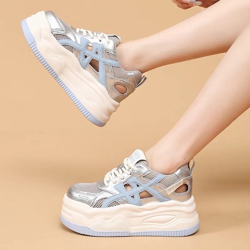 POOQ Low Top Casual Shoes Women's-15