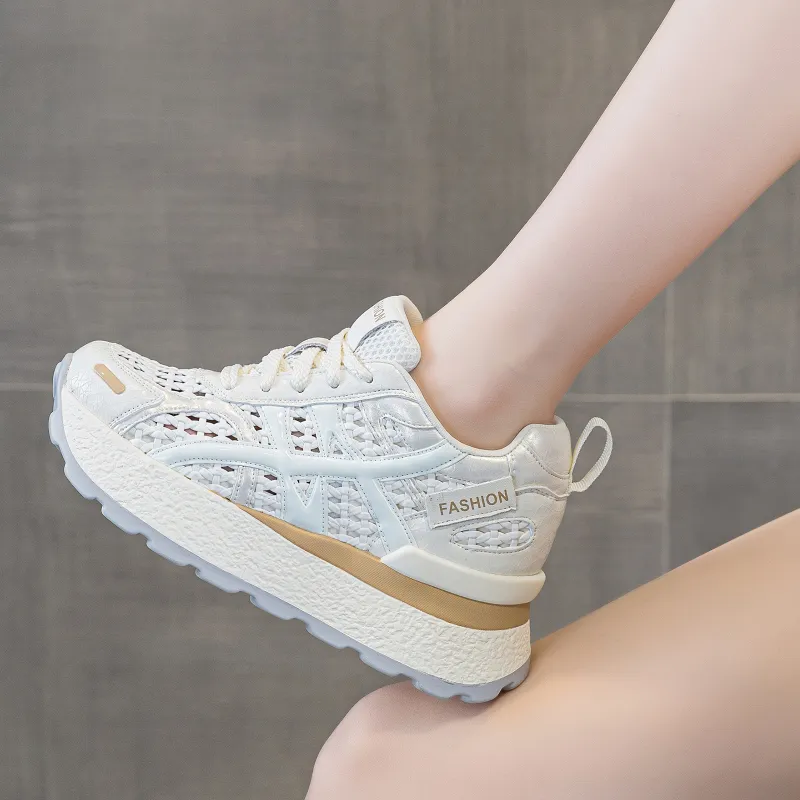 POOQ Low Top Chunky Sneakers Women's-5