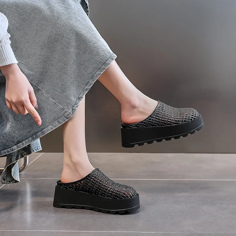 POOQ Closed Toe Slippers Women's-9