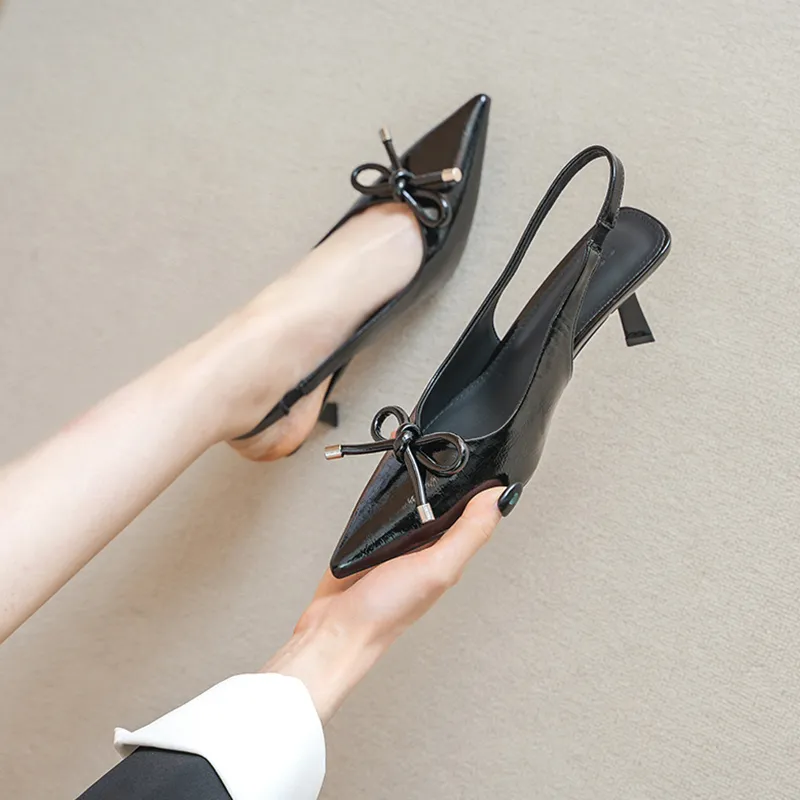 POOQ Slim Heel High Heels 6CM Women's-4