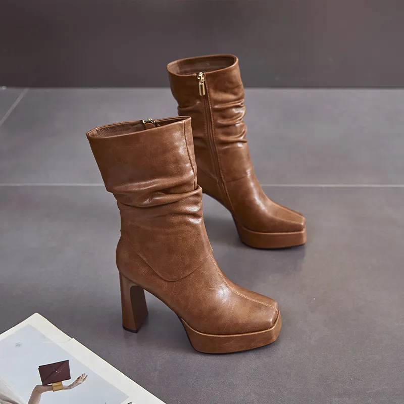 POOQ Ankle Boots 10.5CM Women's-13