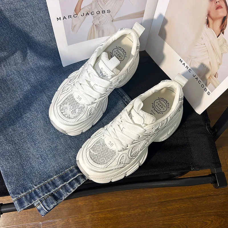 POOQ Low Top Chunky Sneakers Women's-3