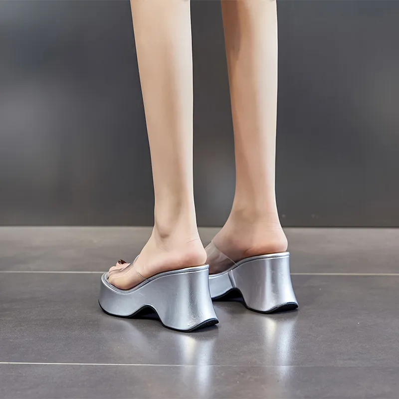 POOQ Rubber Sole Odor Resistant Slide Slippers Women's-13