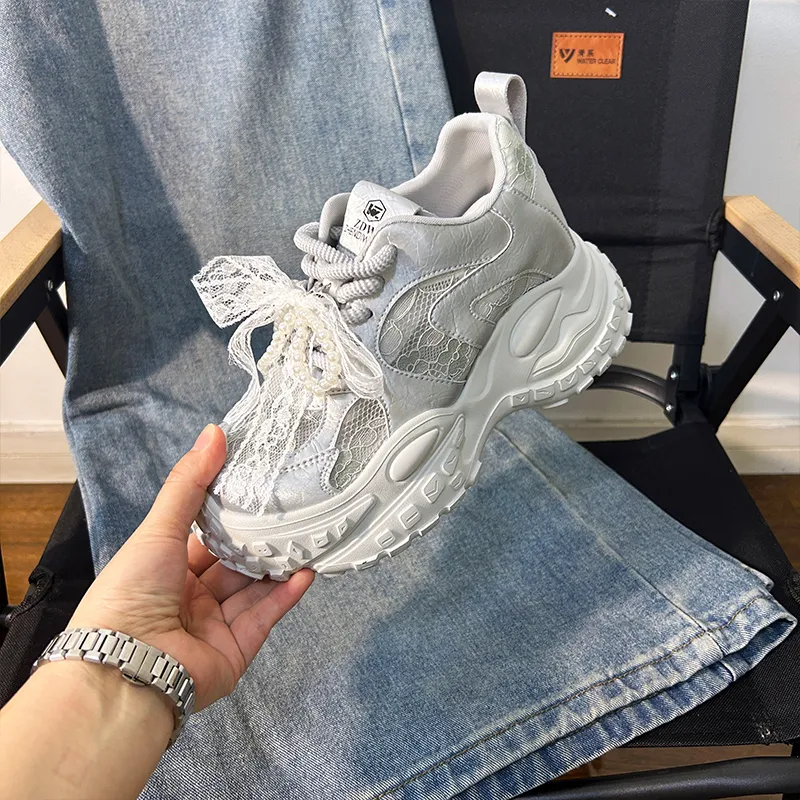 POOQ Low Top Chunky Sneakers Women's-7
