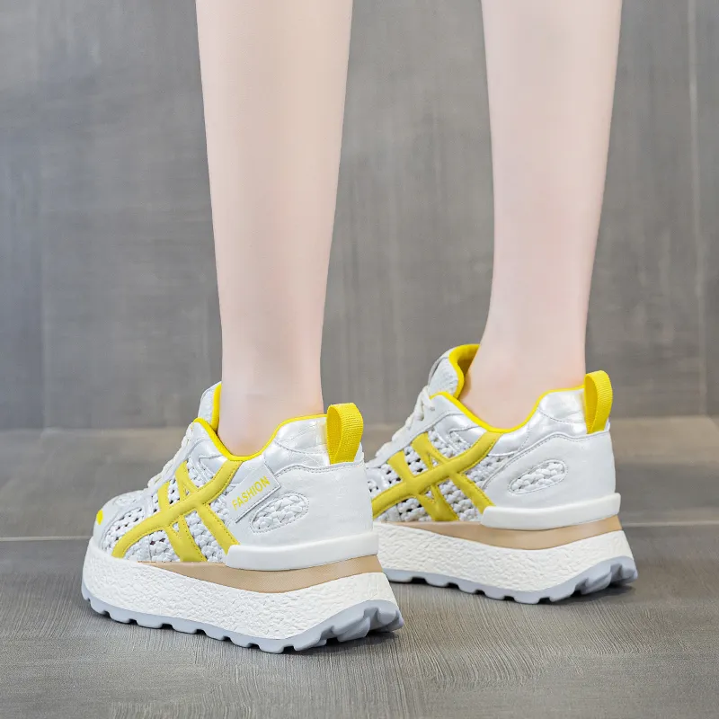 POOQ Low Top Chunky Sneakers Women's-11
