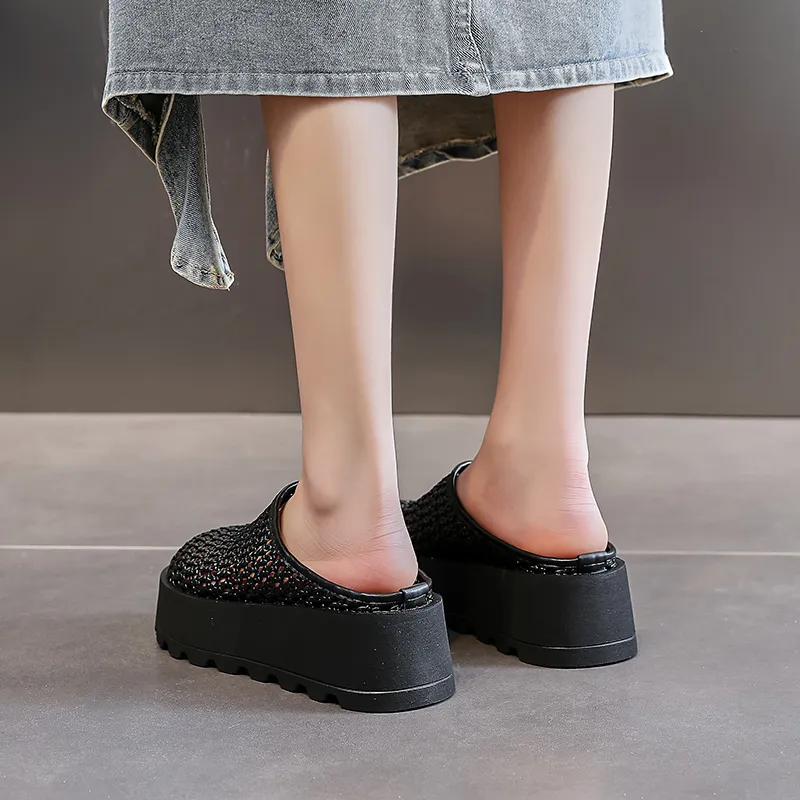 POOQ Closed Toe Slippers Women's-10