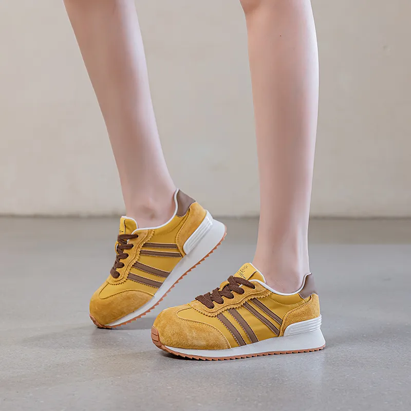 POOQ Abrasion Resistant Low Top Chunky Sneakers Women's-2