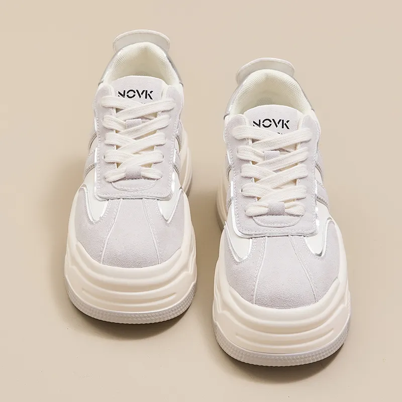 POOQ Slip Resistant Waterproof Abrasion Resistant Low Top Skateboard Shoes Women's-3