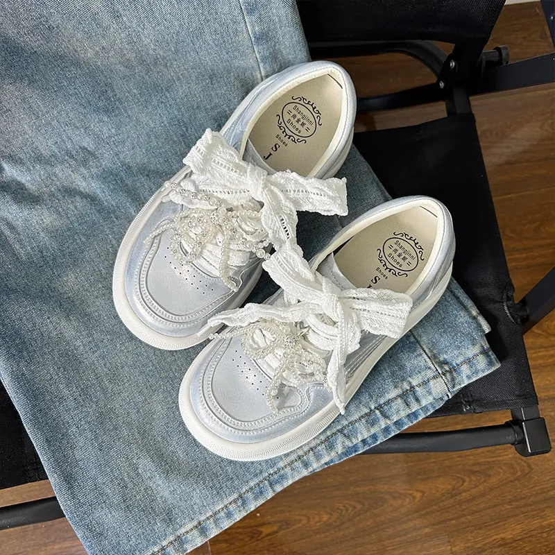 POOQ Height Increasing Low Top Casual Shoes Women's-12