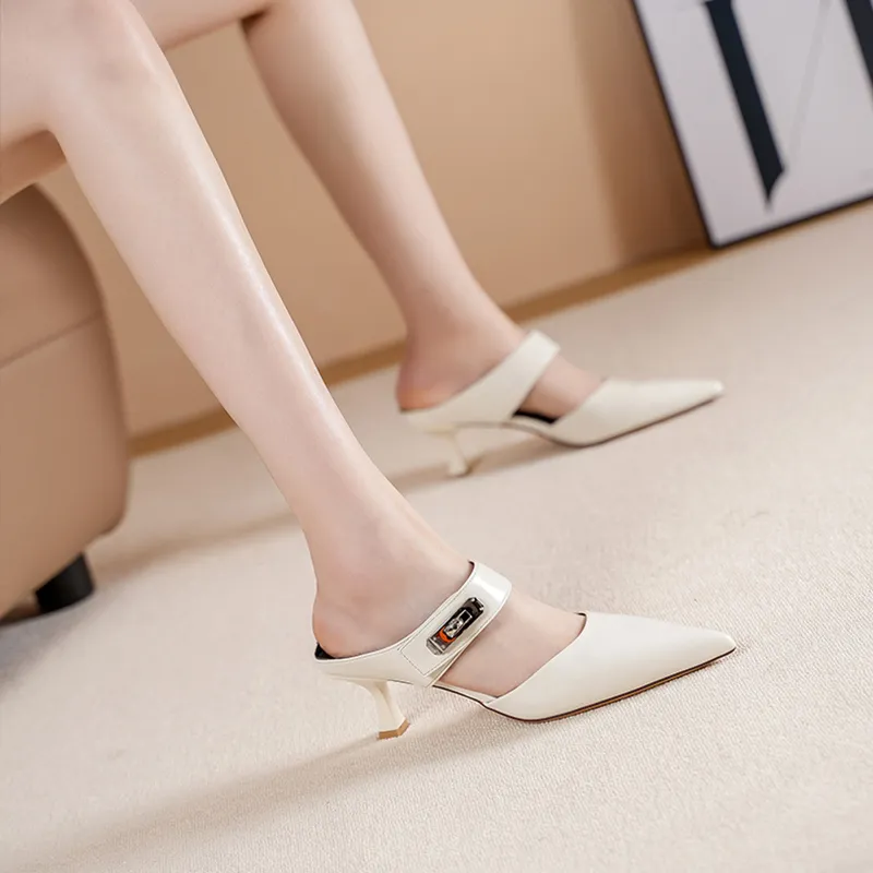 POOQ Rubber Sole Abrasion Resistant Closed Toe Slippers Women's-4