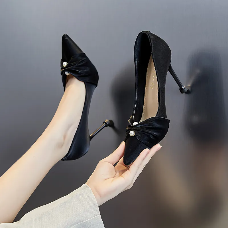POOQ Slim Heel High Heels 5.5CM Women's-8