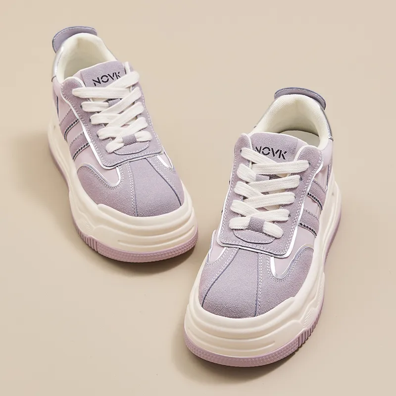 POOQ Slip Resistant Waterproof Abrasion Resistant Low Top Skateboard Shoes Women's-15