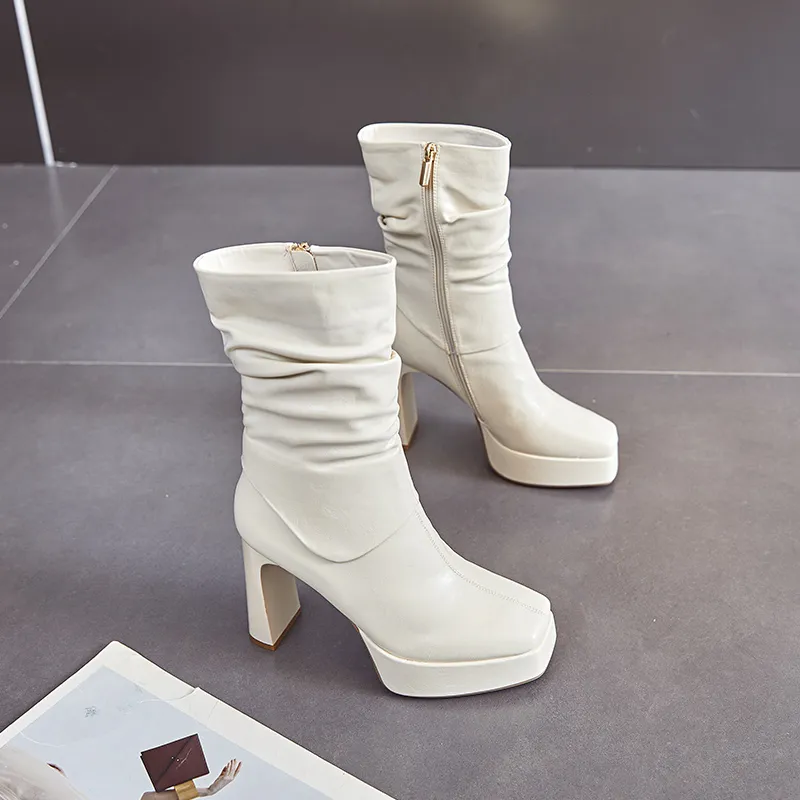 POOQ Ankle Boots 10.5CM Women's-3