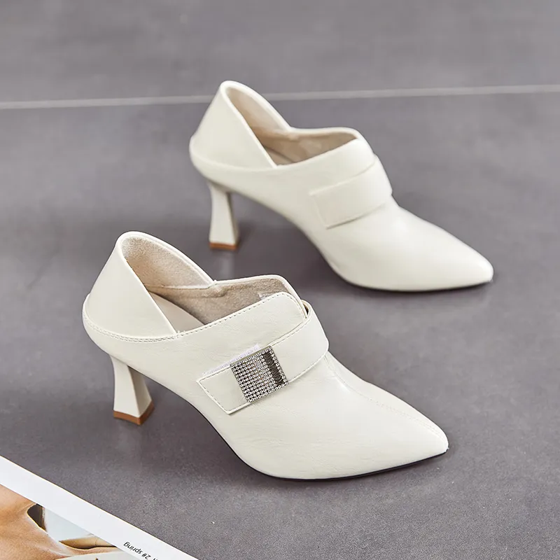 POOQ Slim Heel High Heels 8CM Women's-9
