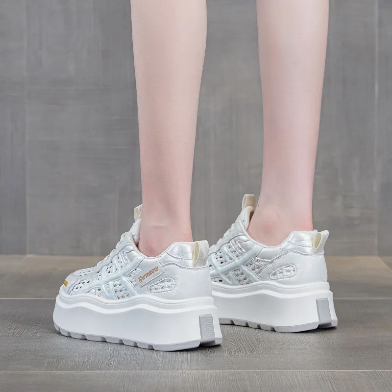 POOQ Low Top Casual Shoes Women's-1