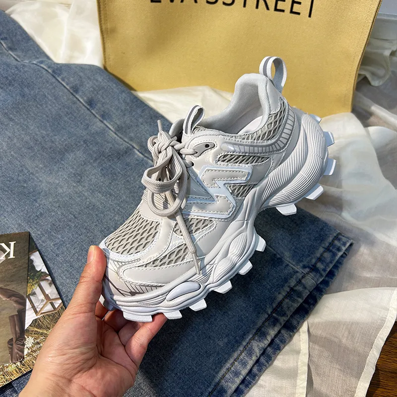 POOQ Low Top Chunky Sneakers Women's-5