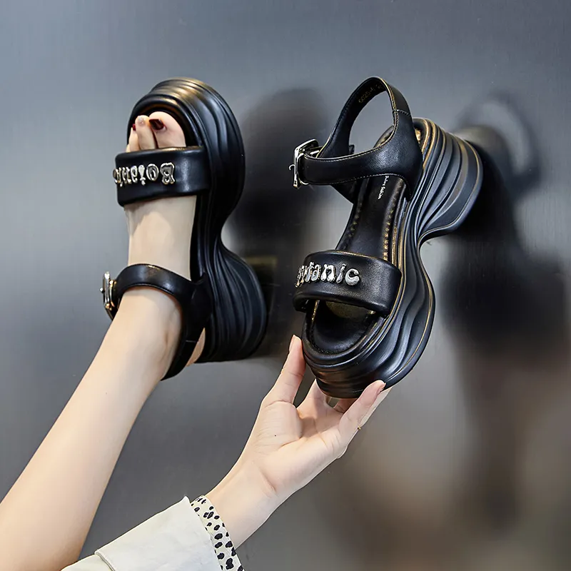 POOQ Strap Sandals 6.5CM Women's-6