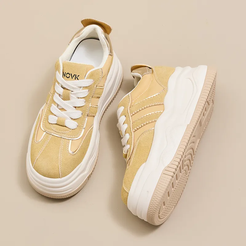 POOQ Slip Resistant Waterproof Abrasion Resistant Low Top Skateboard Shoes Women's-10