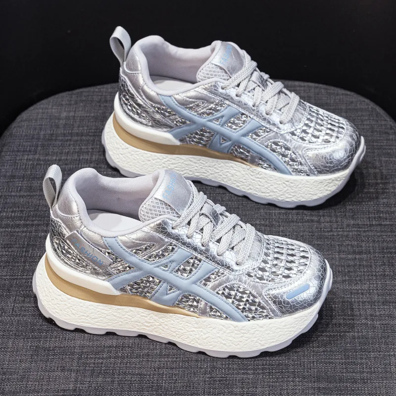 POOQ Low Top Chunky Sneakers Women's-14