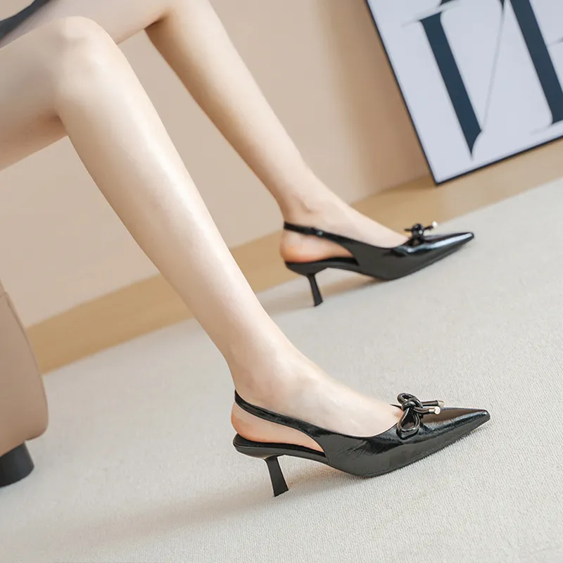 POOQ Slim Heel High Heels 6CM Women's-3
