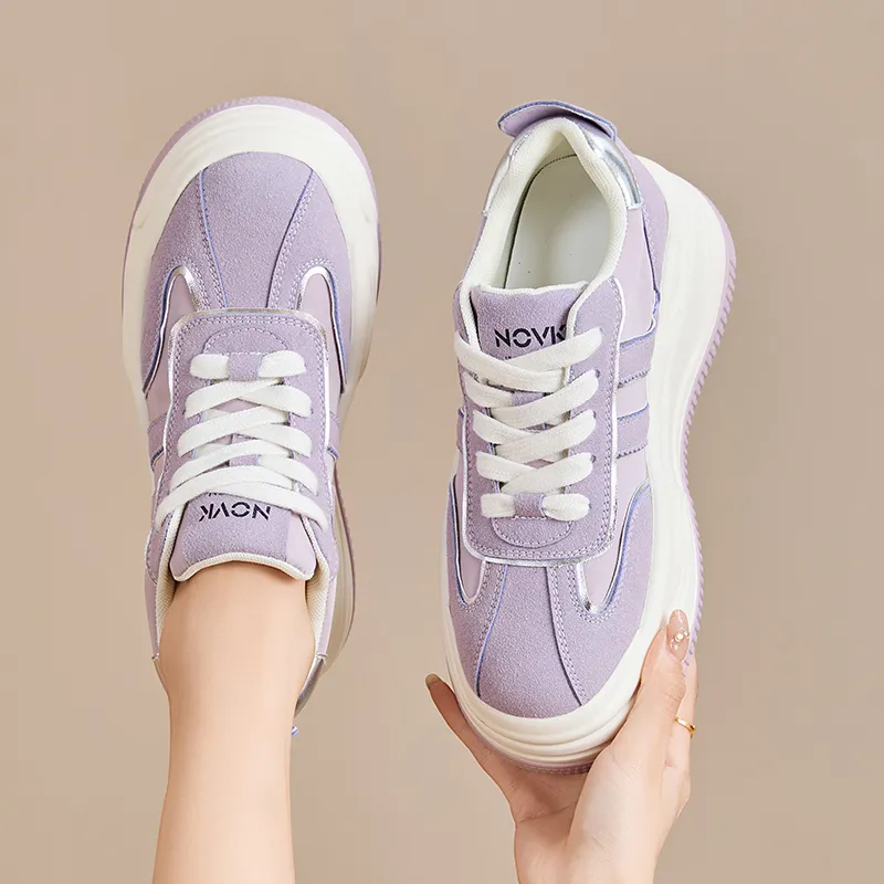 POOQ Slip Resistant Waterproof Abrasion Resistant Low Top Skateboard Shoes Women's-13