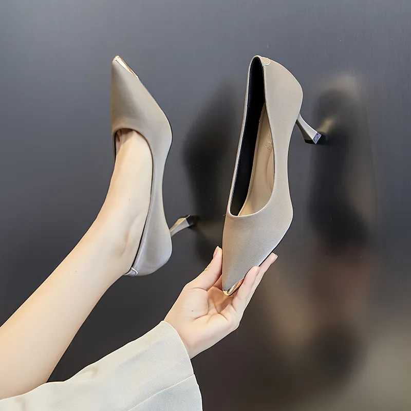 POOQ Slim Heel High Heels 6CM Women's-8