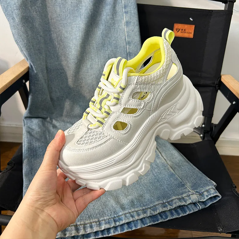 POOQ High Top Chunky Sneakers Women's-1