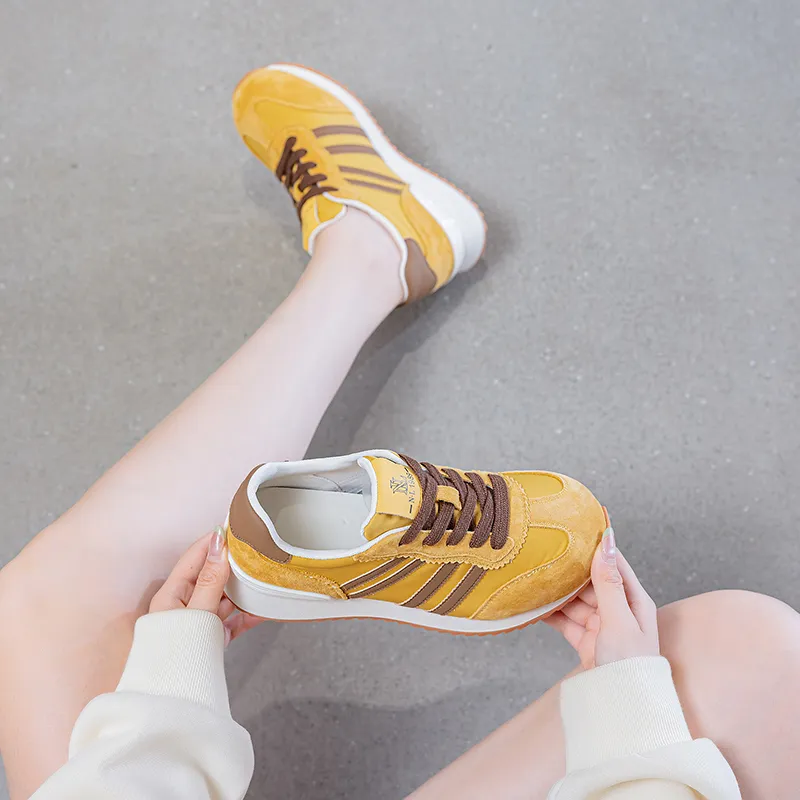 POOQ Abrasion Resistant Low Top Chunky Sneakers Women's-3