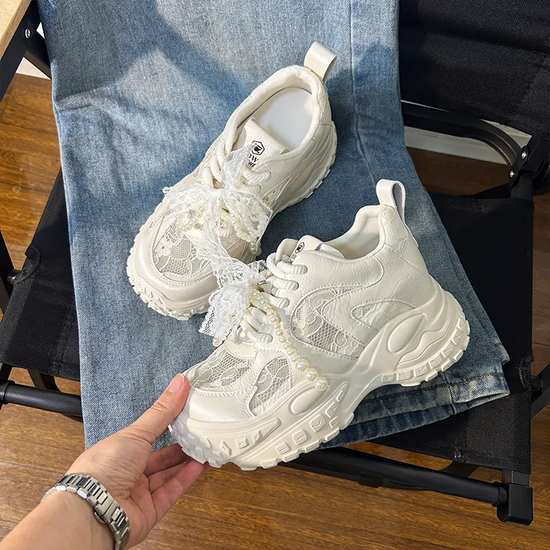 POOQ Low Top Chunky Sneakers Women's-1