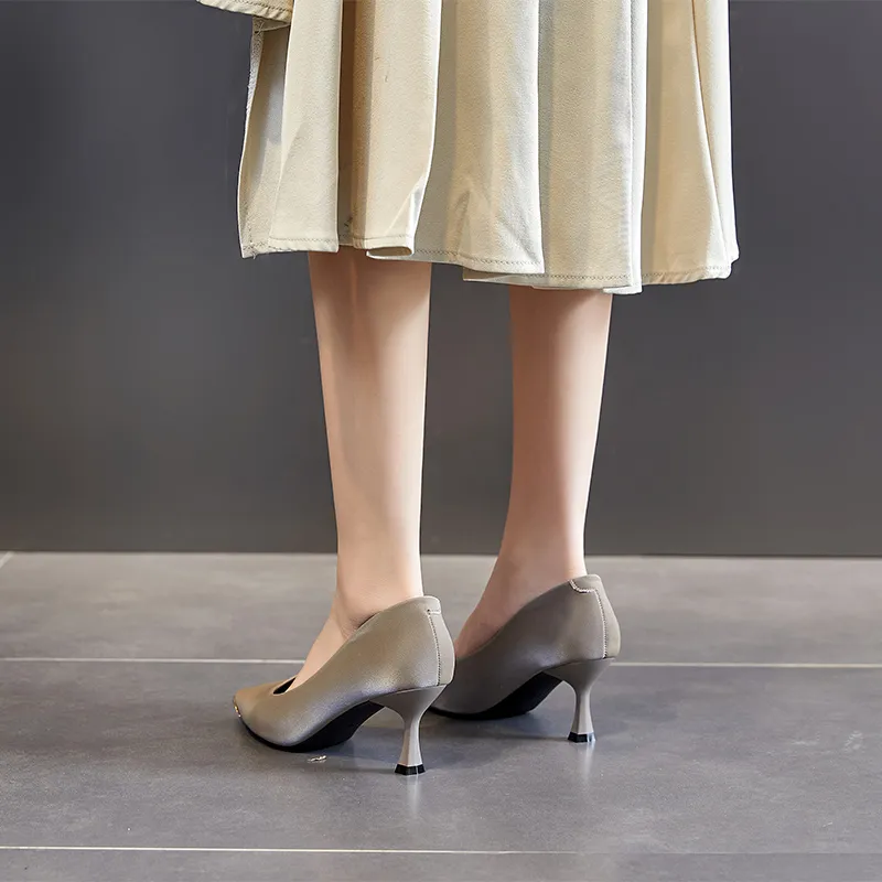 POOQ Slim Heel High Heels 6CM Women's-11