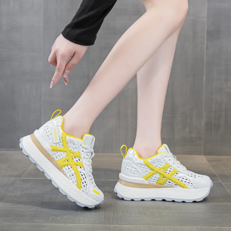 POOQ Low Top Chunky Sneakers Women's-8