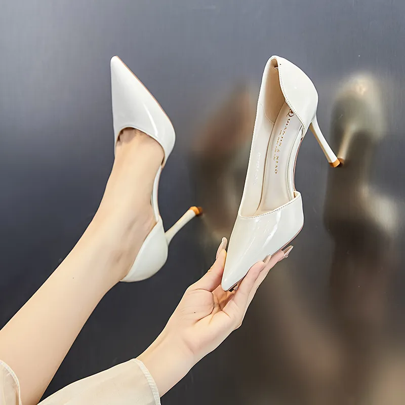 POOQ Slim Heel High Heels 8.5cm Women's-6
