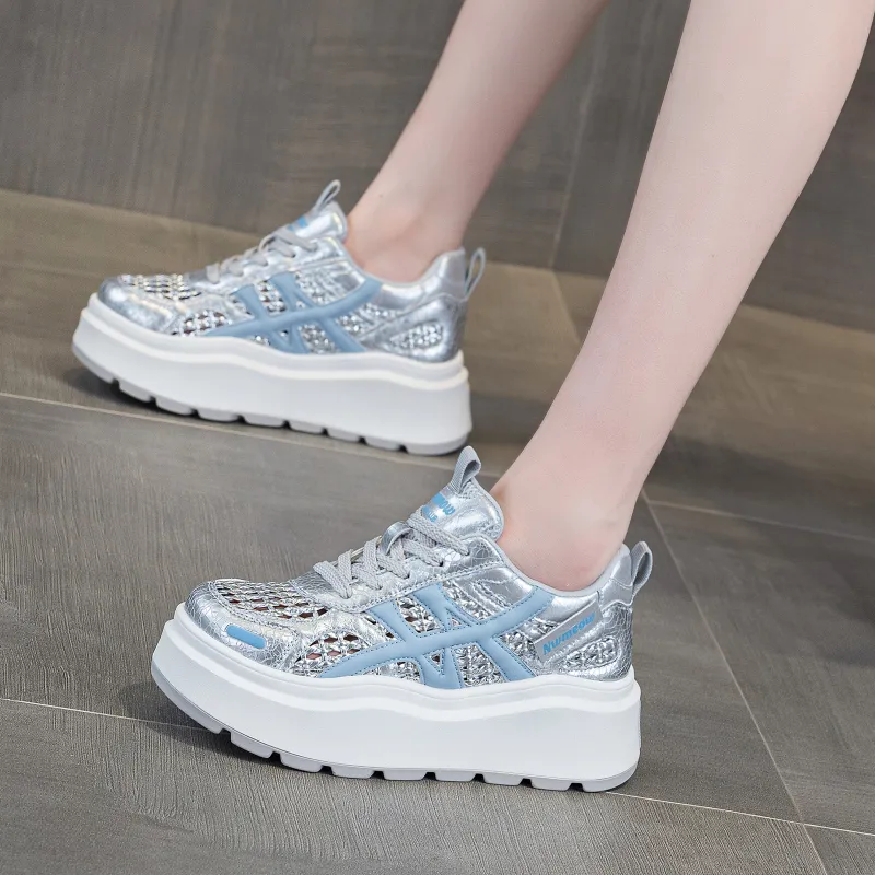 POOQ Low Top Casual Shoes Women's-12